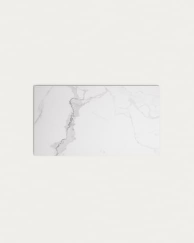 Argo table top in Kalos white porcelain, 180 x 100 cm