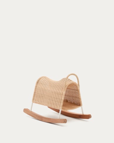 Κουνιστό άλογο Bamban από ρατάν και ξύλο