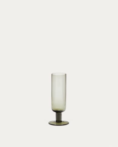 Sauky green tall wine glass, 19 cl