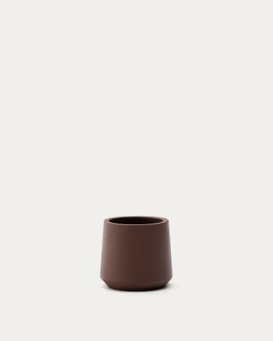 Calun maroon cement planter Ø 32cm