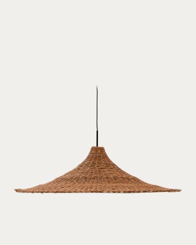 Bladia rattan ceiling lamp shade with natural finish Ø90cm