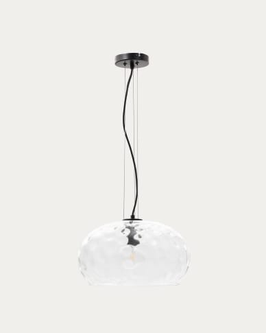 Balma transparent glass ceiling lamp, Ø 40 cm
