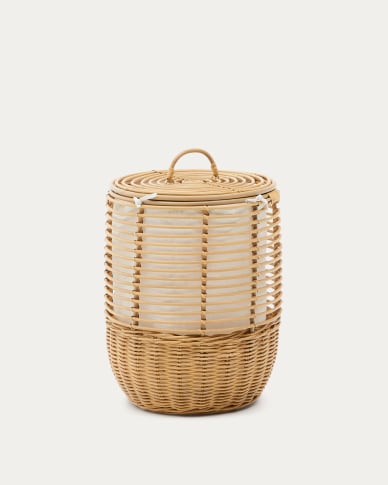 Liora rattan laundry basket 59cm