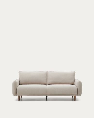 Divano Carlota 3 posti beige 213 cm FSC Mix Credit