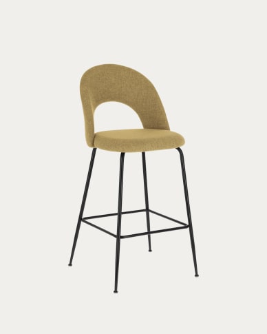 Mahalia mustard-yellow stool height 63 cm FSC 100%