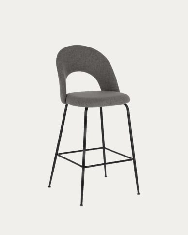 Mahalia dark grey stool height 63 cm FSC 100%