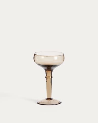 Vinea wine glass made of brown recycled glass