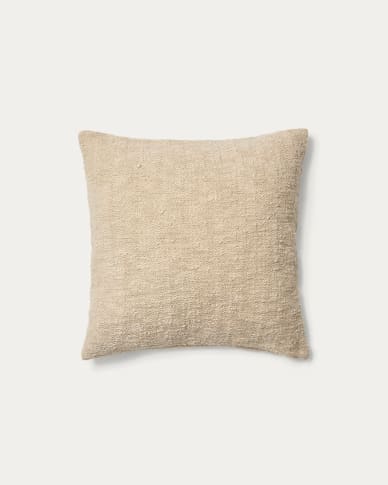 Mevia cushion cover in beige linen blend 50 x 50 cm