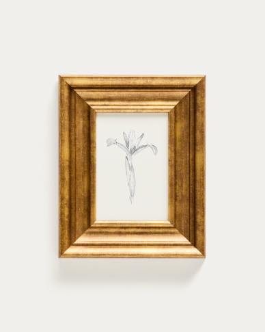 Yalira picture with botanical illustration 32.8 x 70cm