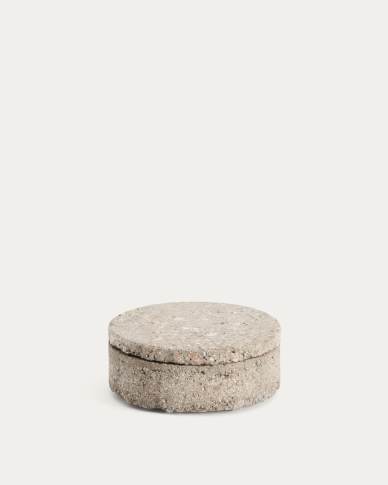 Mirani decorative stone box Ø 15 cm
