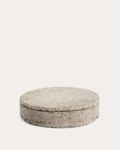 Mirani decorative stone box Ø 23 cm