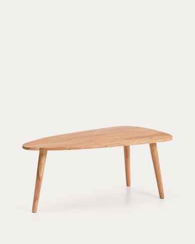 Duvani coffee table in solid acacia wood with bleached finish Ø110 x 60cm