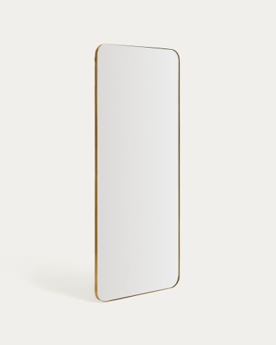 Marco gold metal mirror 80 x 180cm