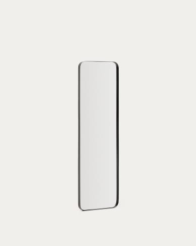 Marco black metal mirror 55.5 x 150.5cm