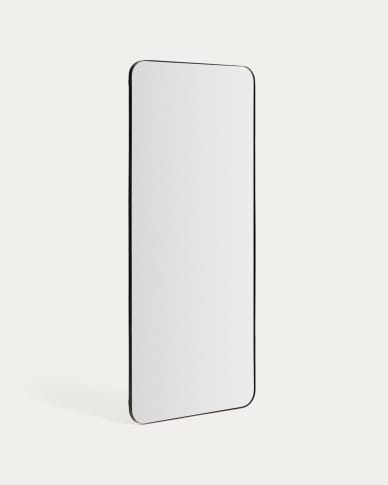 Marco black metal mirror 80 x 180cm