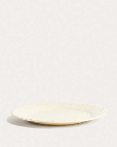 Beige Varla ceramic plate