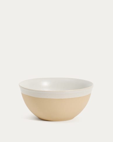 Beige Azir ceramic bowl