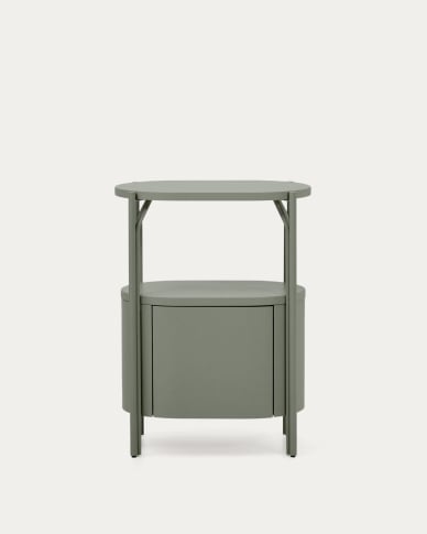 Arely bathroom vanity unit with steel structure and green lacquered MDF 60 x 40cm