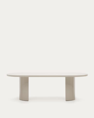 Τραπέζι Nealy MDF λακαρισμένο με ακατέργαστο φινίρισμα 240 x 100 εκ.