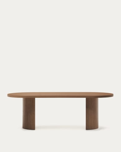 Nealy table with a walnut veneer in a dark finish, 240 x 100 cm