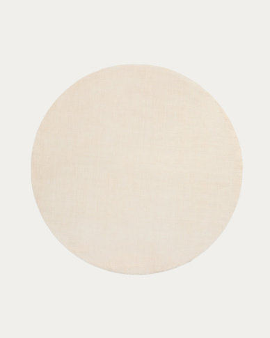 Empuries white round rug Ø200cm