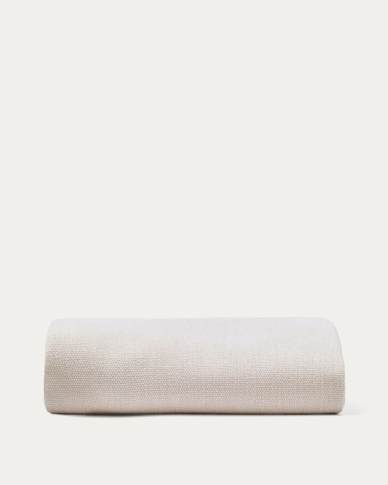 Jaira base cover in white chenille for 90 x 200cm bed