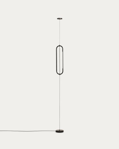 Φωτιστικό οροφής Bow από μαύρο αλουμίνιο Ø 16εκ