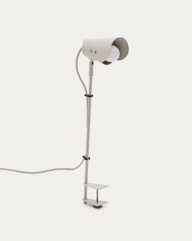 Jula desk lamp with clamp in grey metal