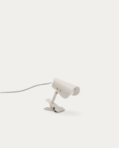 Jula small lamp with clamp in grey metal