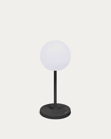 Dinesh outdoor table lamp in black aluminium 40 cm