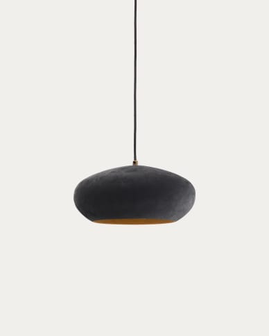 Inda metal ceiling lamp in a black finish, Ø 30 cm