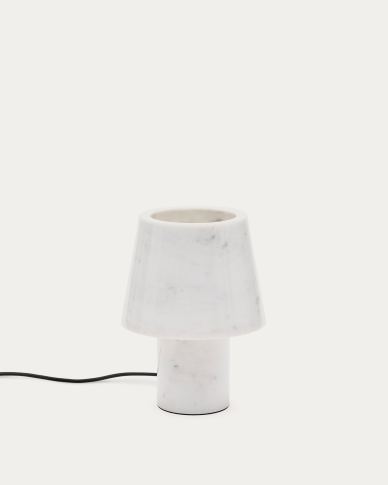 Candeeiro de mesa Alaro de mármore branco