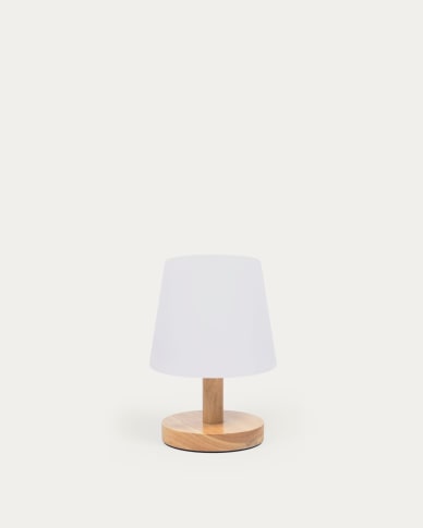 Ambar table lamp in polythylene and wood