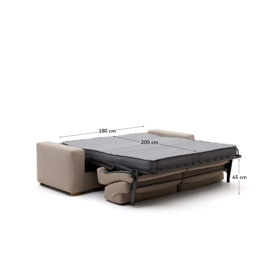 Anley 4-seater sofa bed 244 cm Personalised fabric A FSC Mix Credit - sizes