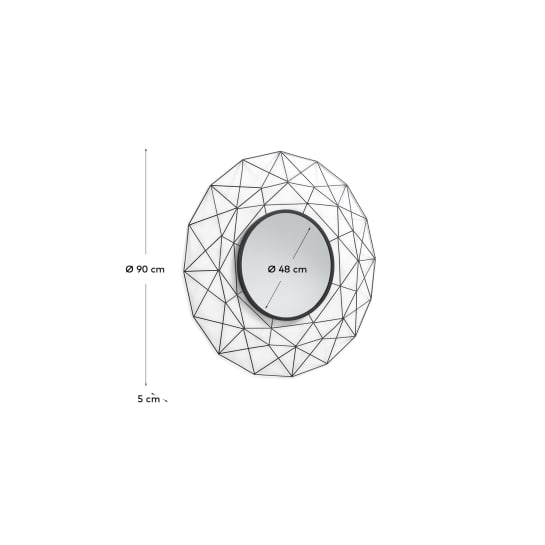 Round mirror Tabi Ø 90 cm - sizes