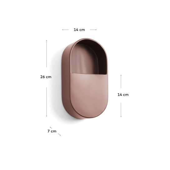 Aldina plant pot stand in brown, Ø 19 cm - sizes