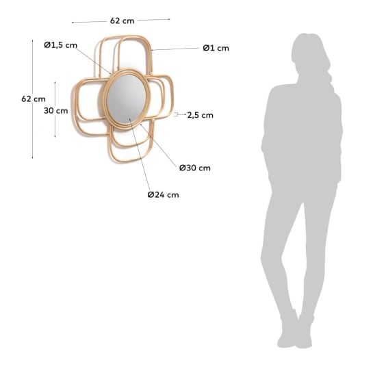 Maeve mirror 62 x 62 cm - sizes