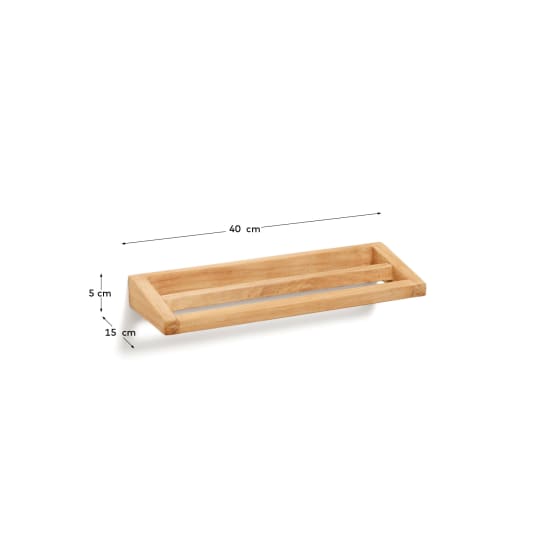 Vedel solid teak towel rack, 40 x 5 cm - sizes