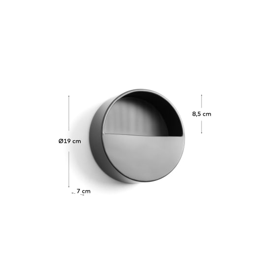 Aldina plant pot stand in black, Ø 19 cm - sizes