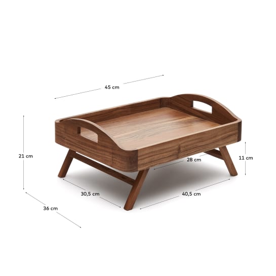 Μεσαίος δίσκος σερβιρίσματος Elissa, ξύλο ακακίας - μεγέθη