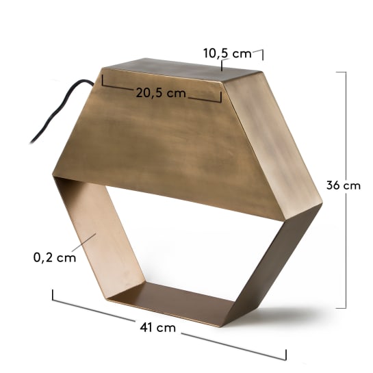 Bidi table lamp brass - sizes