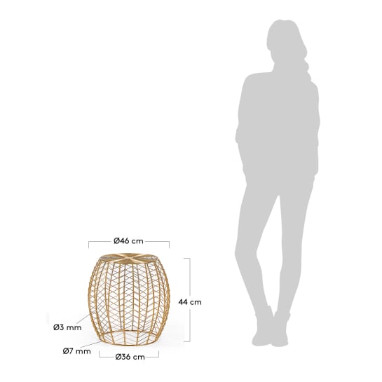 βοηθητικό τραπέζι Ronnie Ø 46 εκ - μεγέθη