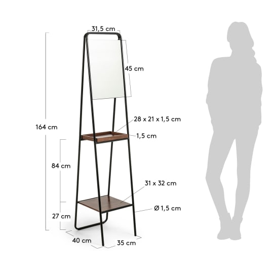 Benneth mirror 35 x 164 cm - sizes