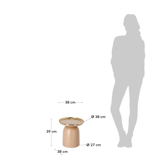 Table d’appoint Neiva Ø 38 cm - dimensions