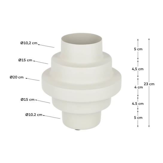 Velia beige vase - sizes