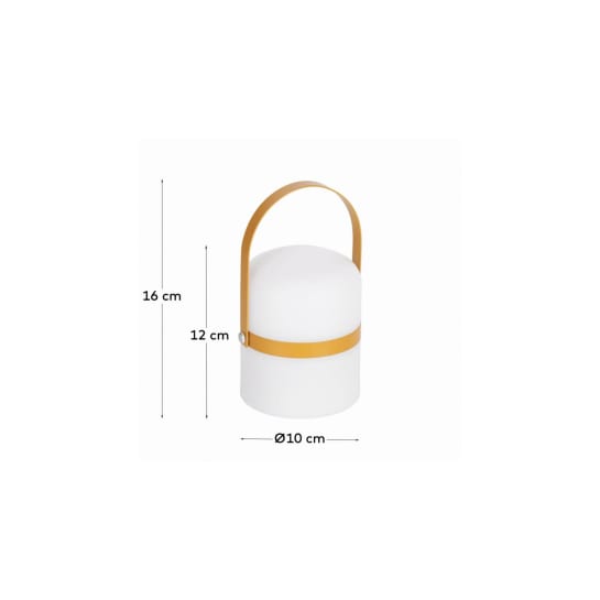 Ridley mustard yellow mini table lamp - sizes
