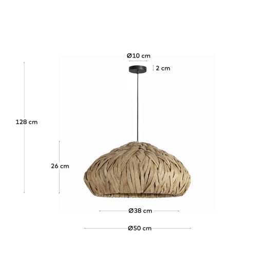 Malla water hyacinth ceiling light - sizes