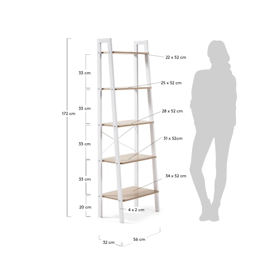 Scaffale Aarhus 56 x 172 cm - dimensioni
