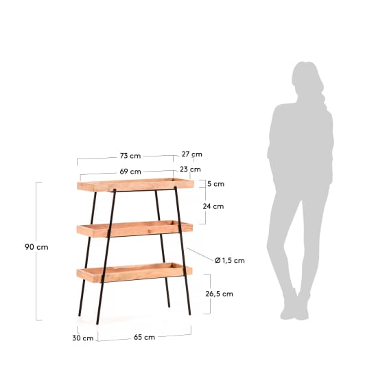 Ραφιέρα Basi 73 x 90 εκ - μεγέθη