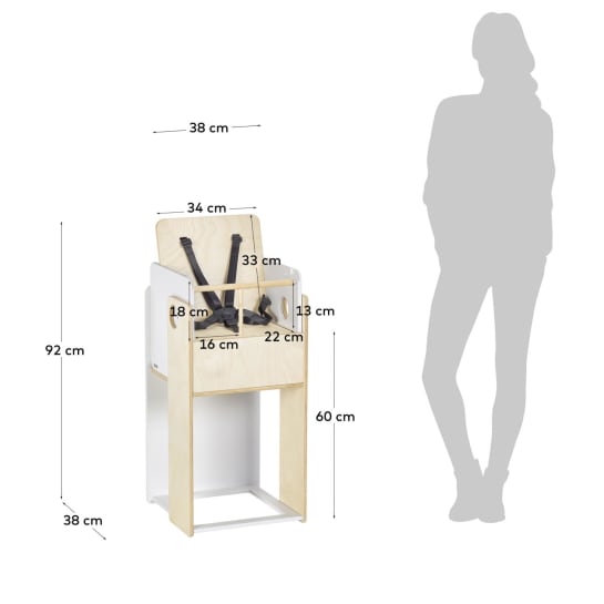 Nuun evolutive highchair - sizes